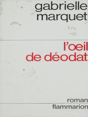 cover image of L'œil de déodat